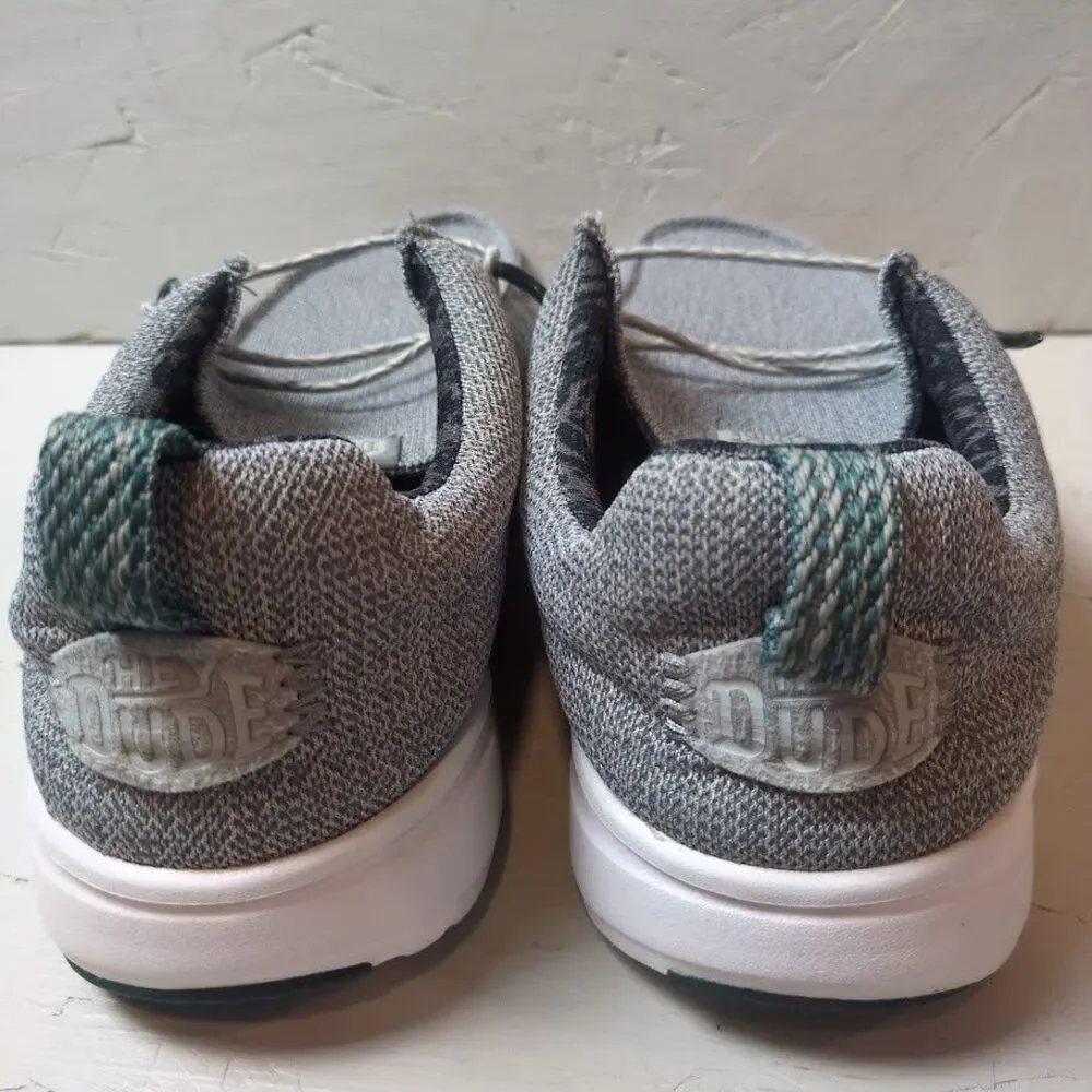 Hey Dude Men's 9 Wally HEY2O Mesh Monument Grey Dawn Blue Slip On Comfort